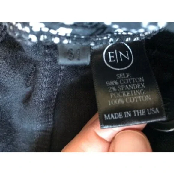 EN NOIR EN001 Celebrity fav Bieber Efron Distress Jean Coated Cash Black sz31
